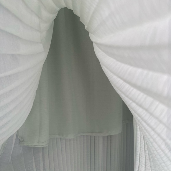 Chiffon pleated midi skirt - Picture 7 of 14